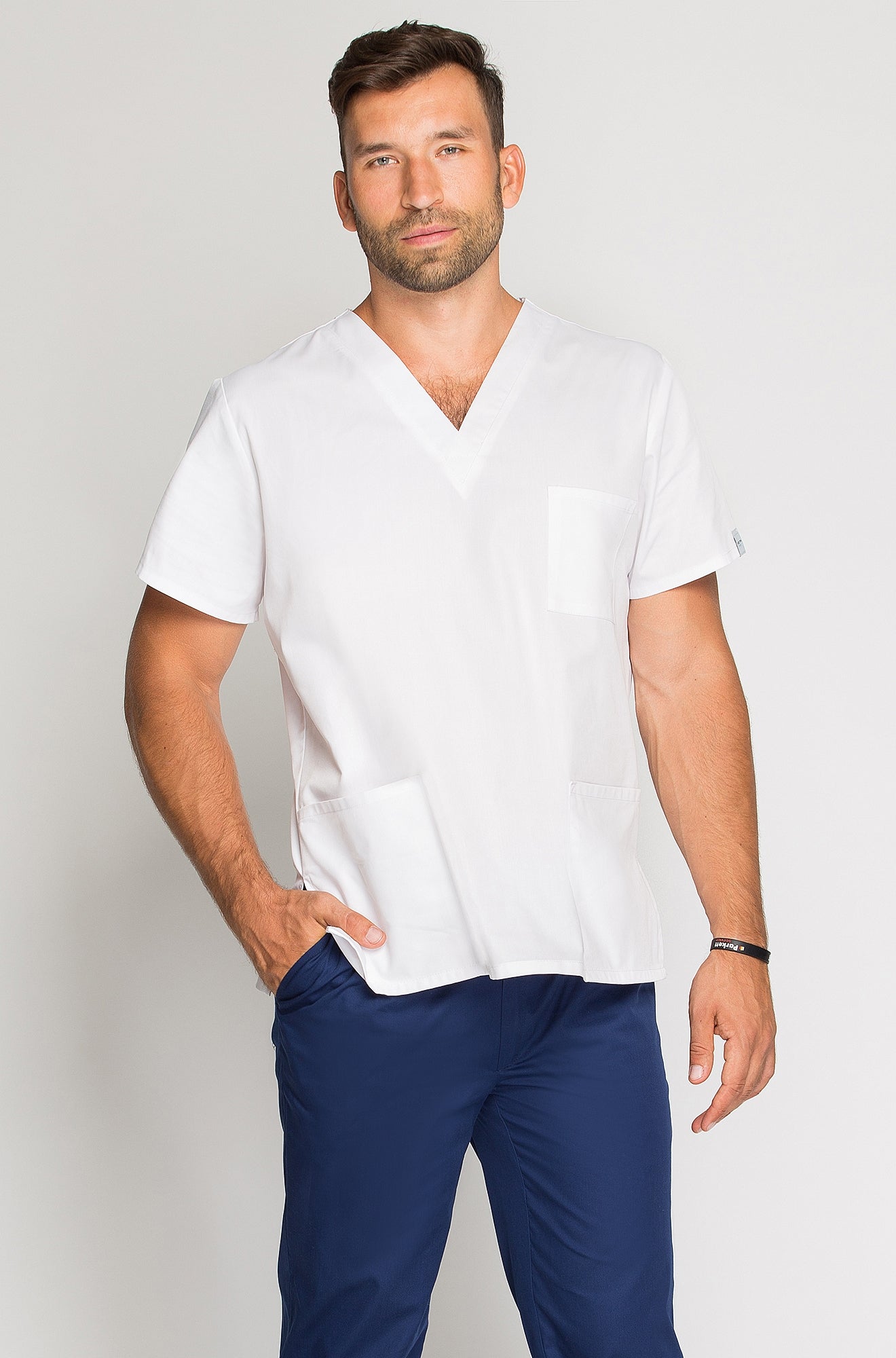 Men's medical blouse white outlet