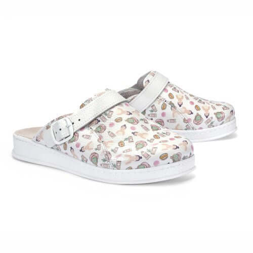 Medizinische Leder-Clogs KOSMETOLOG