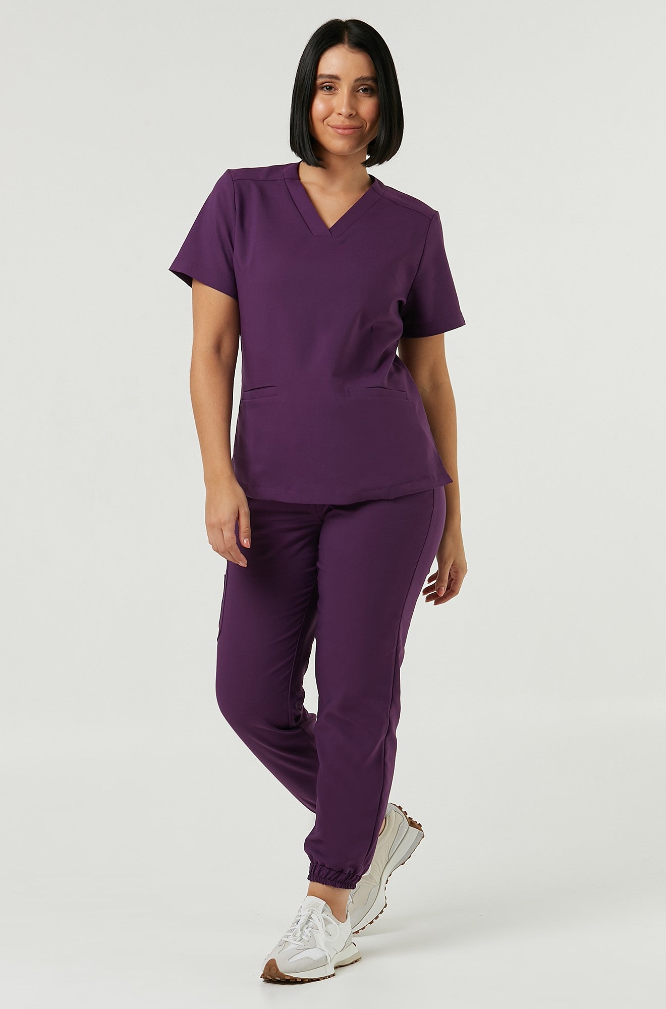 Damen Kasack EMILY - ROYAL PLUM