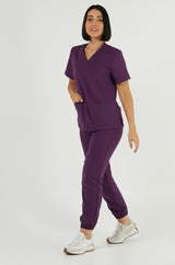 Damen Kasack EMILY - ROYAL PLUM
