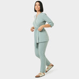 Damen Wickelkasack SOPHIA 3/4-Arm - SAGE GREEN