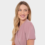 AMELIA tied medical apron - BLOSSOM PINK 