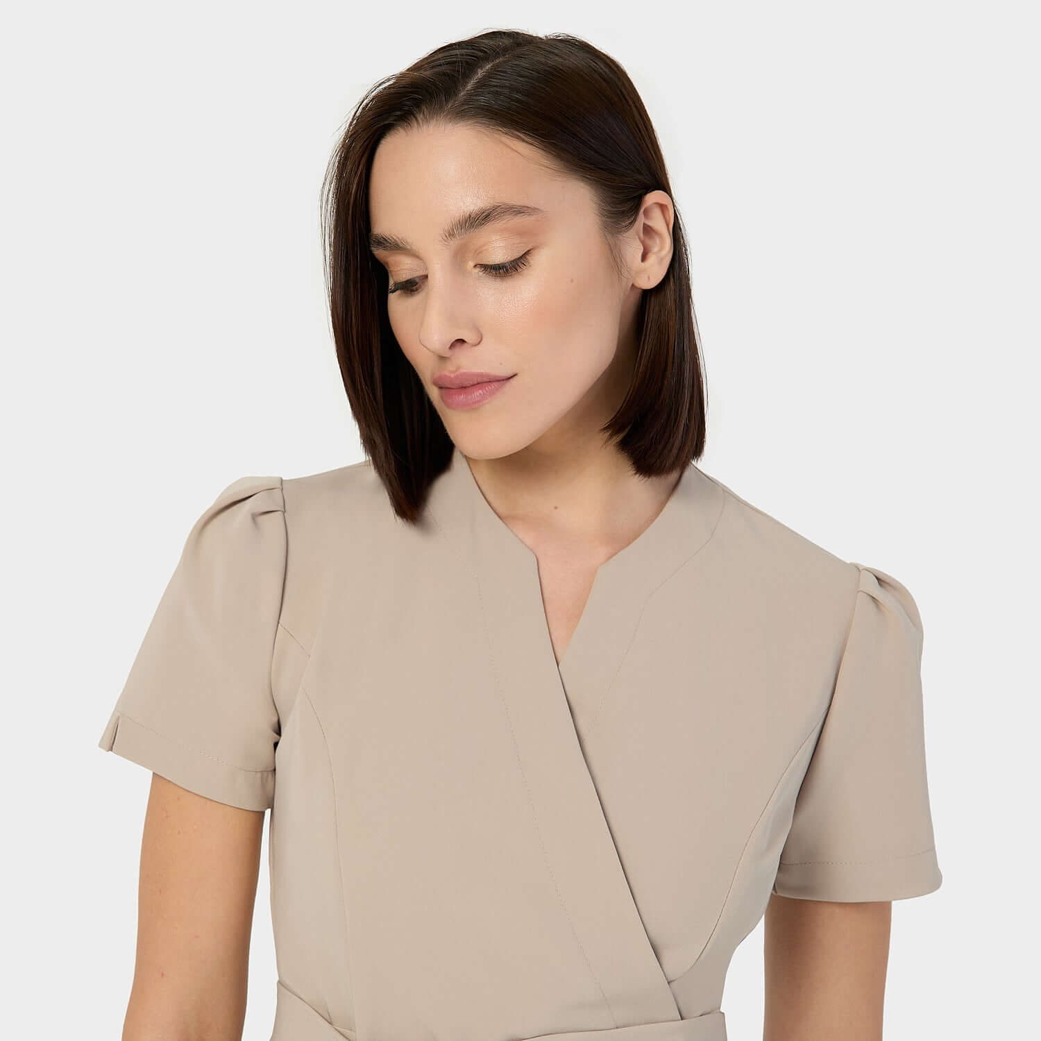 Damen Wickelkasack AMELIA - LATTE