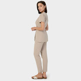 Damen Wickelkasack AMELIA - LATTE