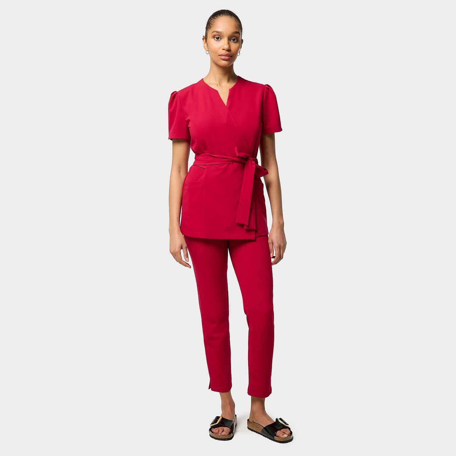 Women's medical trousers - RED CHERRY