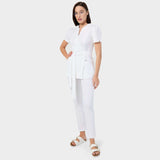 Damen Wickelkasack AMELIA - WHITE