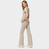 Bluza medyczna z baskinką KIM Latte - elegancka odzież medyczna damska - Vena Uniformy