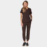 Damen Kasack EMILY - DARK CHOCOLATE