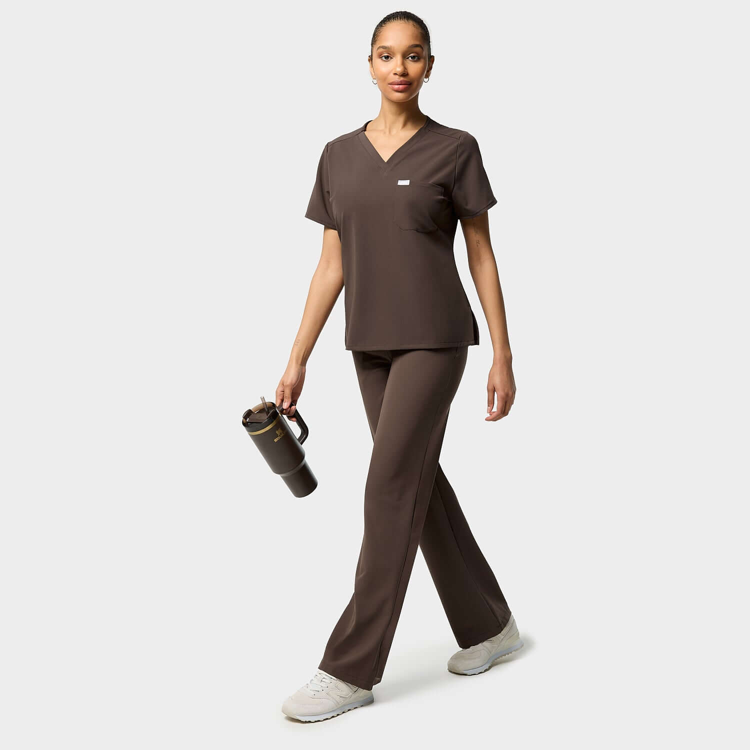 Weite Damen Schlupfhose - MILK CHOCOLATE