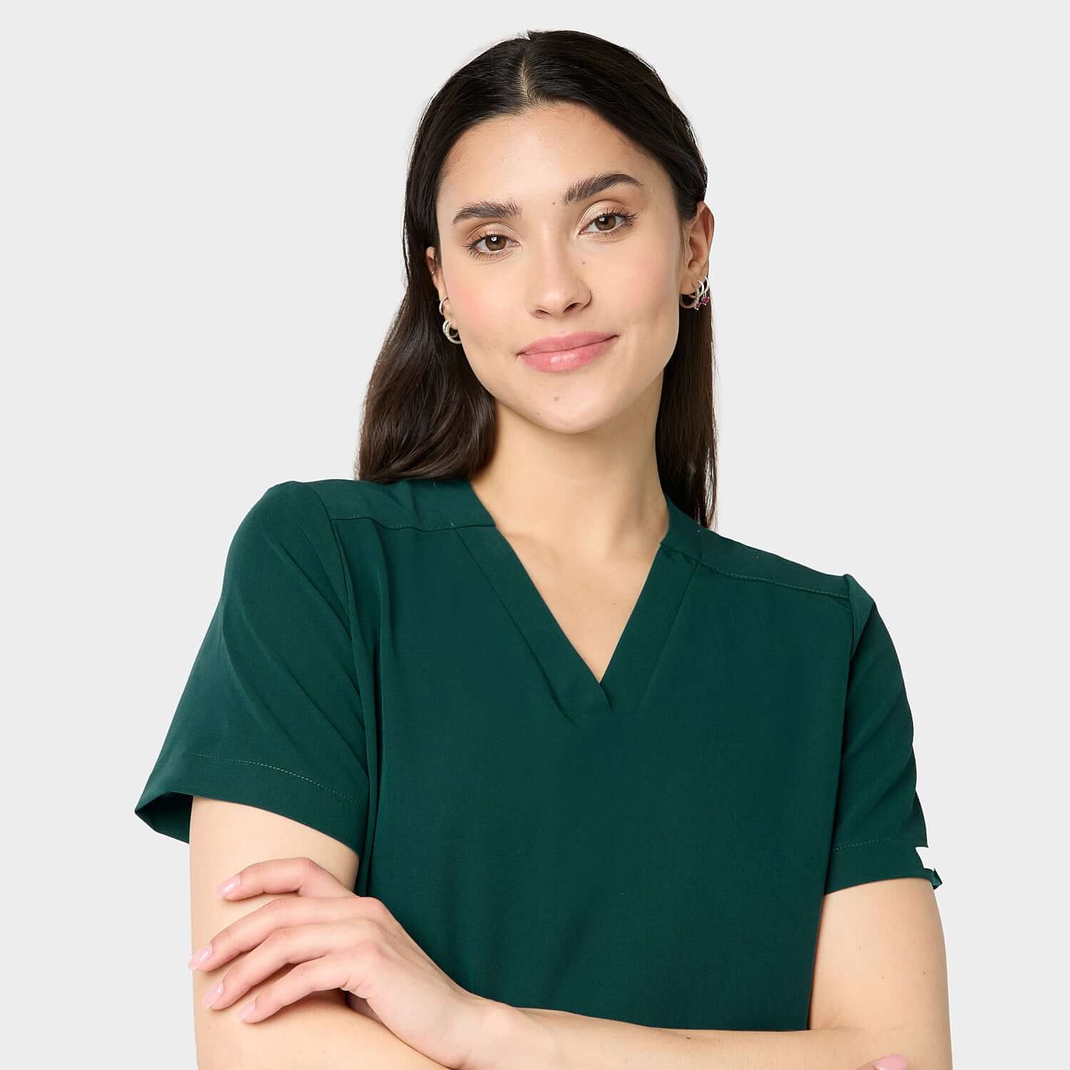 EMILY scrubs medical blouse - MOSS GREEN