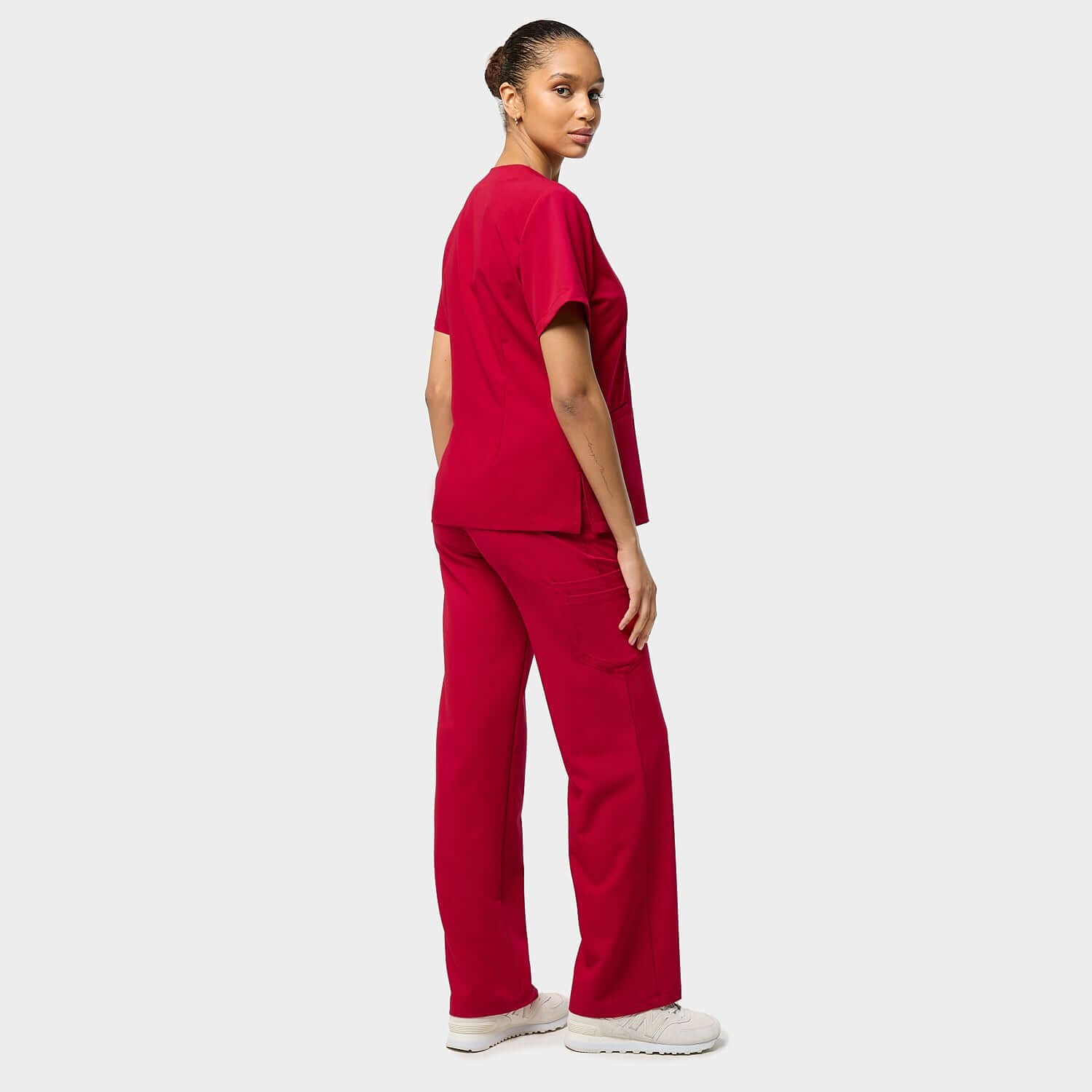 Damen Kasack EMILY - RED CHERRY