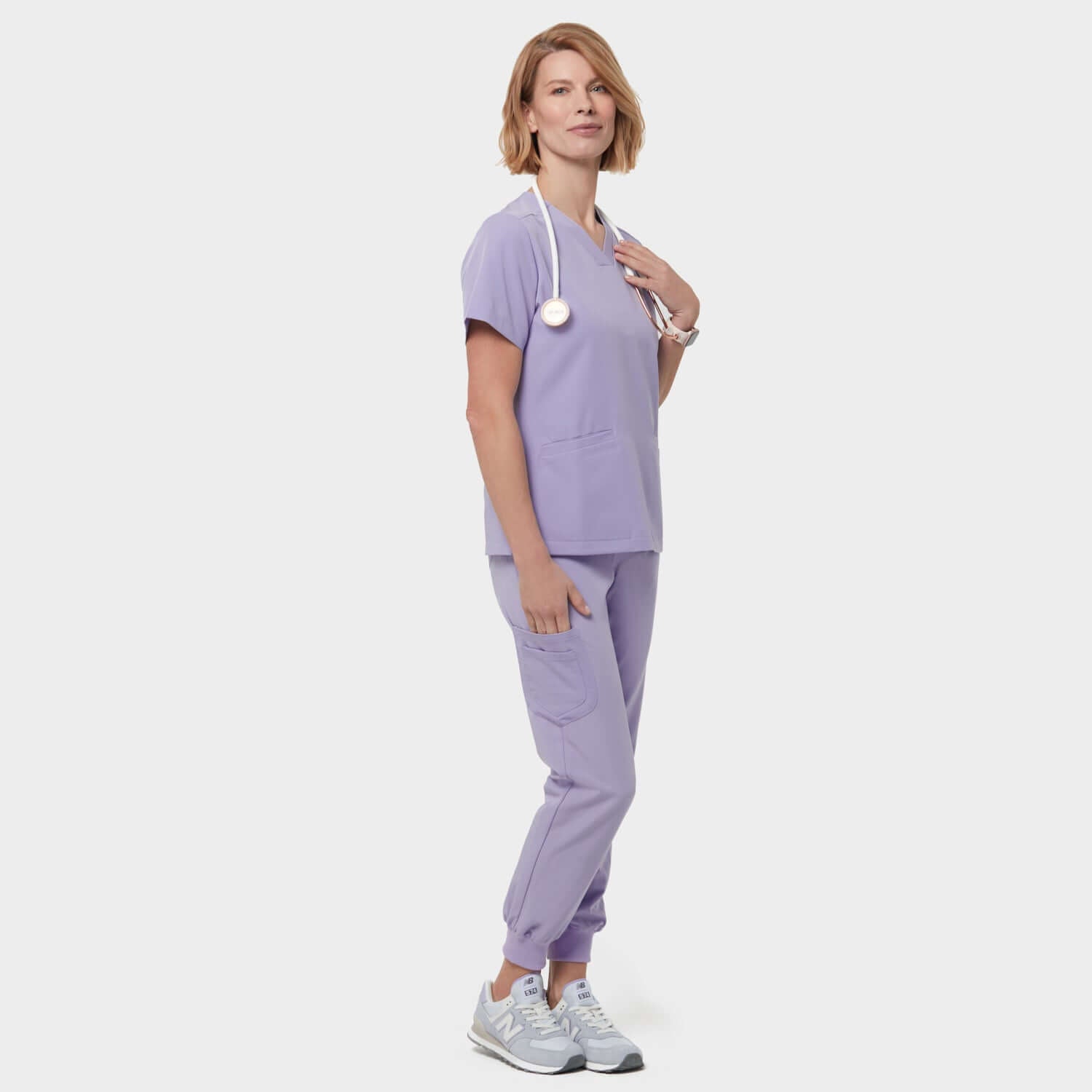 Bluza medyczna EMILY scrubs - SOFT LILAC