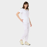 EMILY scrubs medical sweatshirt - WHITE