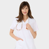 EMILY scrubs medical sweatshirt - WHITE