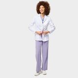 Women's short medical coat - WHITE