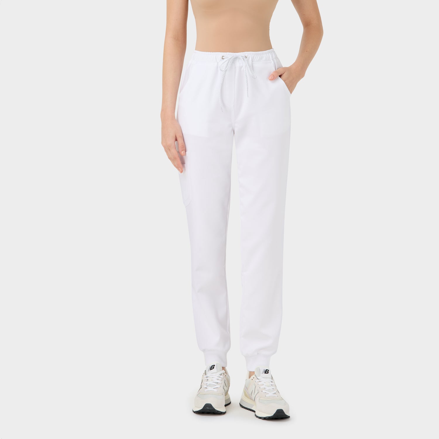 Damen Jogger-Hose - WHITE