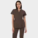 Damen Wickelkasack KATE - MILK CHOCOLATE