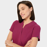 Medical apron tied SOPHIA - SANGRIA 