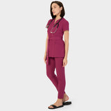 Medical apron tied SOPHIA - SANGRIA 