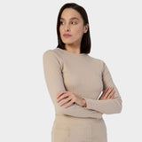 Damen Langarmshirt (Unterziehshirt) - LATTE
