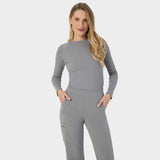 Damen Langarmshirt (Unterziehshirt) - MISTY GREY