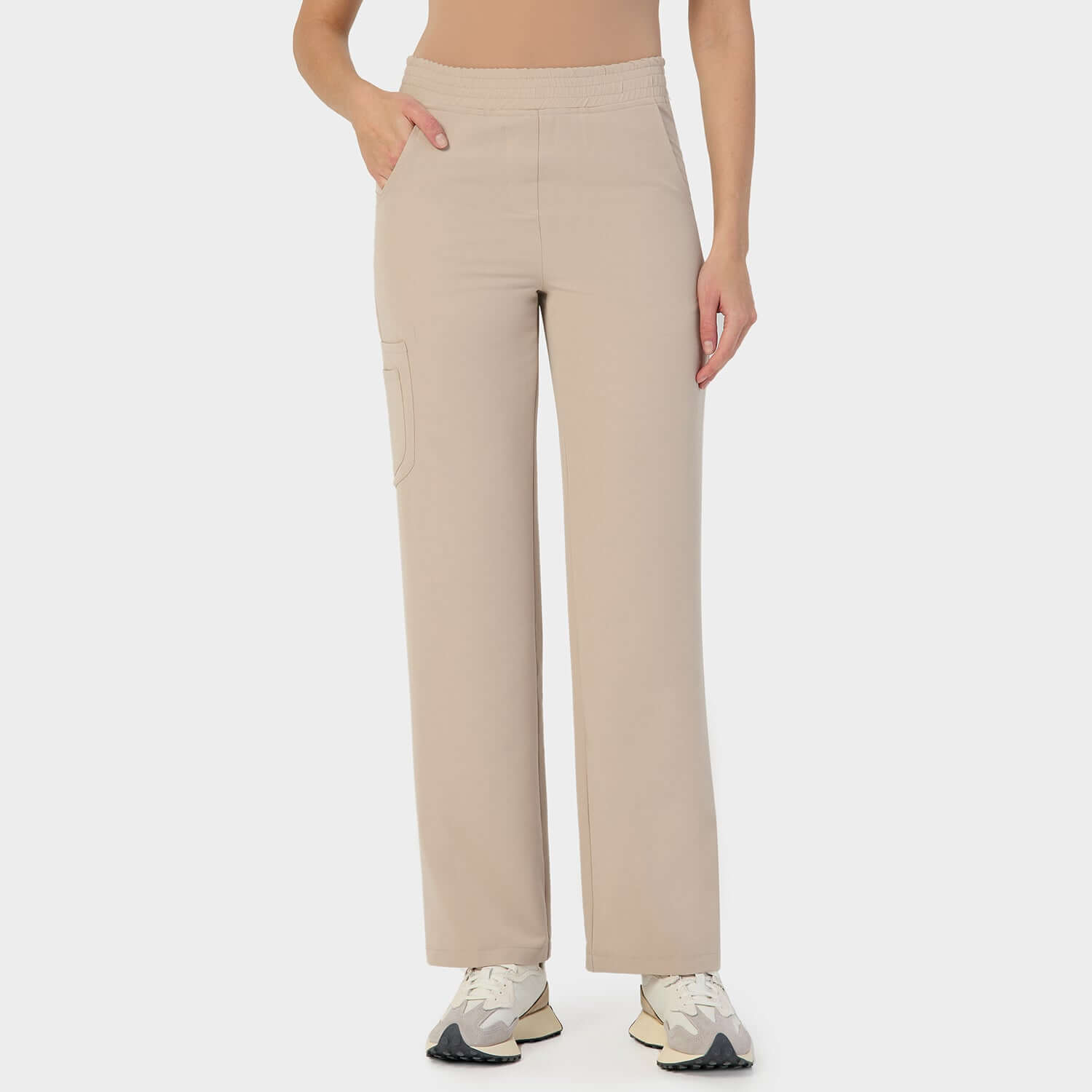 Weite Damen Schlupfhose - LATTE
