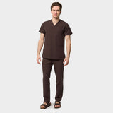 Men's medical blouse LOGAN - DARK CHOCOLATE