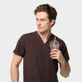 Herren Kasack LOGAN - DARK CHOCOLATE