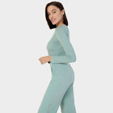 Damen Langarmshirt (Unterziehshirt) - SAGE GREEN