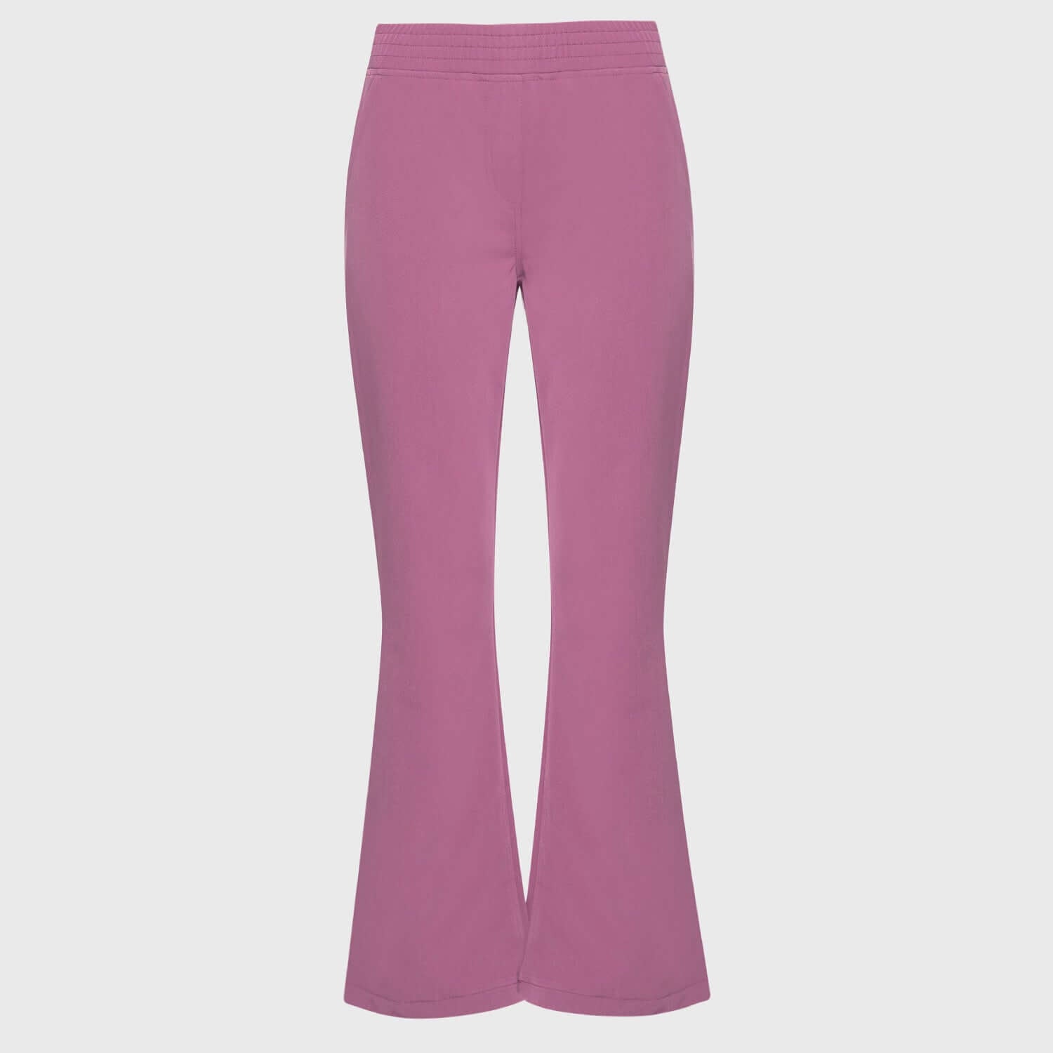 Spodnie medyczne damskie flare Berry Crush - wygodne i eleganckie do pracy - Vena Uniformy
