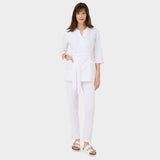 Damen Wickelkasack SOPHIA 3/4-Arm - WHITE