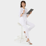 Damen Wickelkasack SOPHIA 3/4-Arm - WHITE