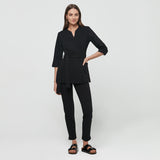 SOPHIA medical apron, 3/4 sleeves - BLACK 