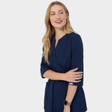 Damen Wickelkasack SOPHIA 3/4-Arm - NAVY