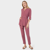 SOPHIA medical apron, 3/4 sleeves - WILD ROSE 