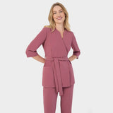 SOPHIA medical apron, 3/4 sleeves - WILD ROSE 