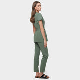 SOPHIA medical tie apron - EUCALYPTUS GREEN 