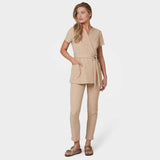 SOPHIA - CARAMEL tied medical apron 