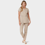 Damen Wickelkasack SOPHIA - LATTE