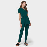 Damen Wickelkasack SOPHIA - MOSS GREEN