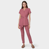 SOPHIA - WILD ROSE medical apron with tie 