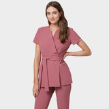 SOPHIA - WILD ROSE medical apron with tie 