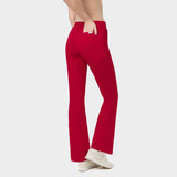 Spodnie medyczne flare Red Cherry - kobiece, modne, do bluzy medycznej - Vena Uniformy