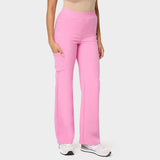 Women's wide medical trousers - CANDY PINK