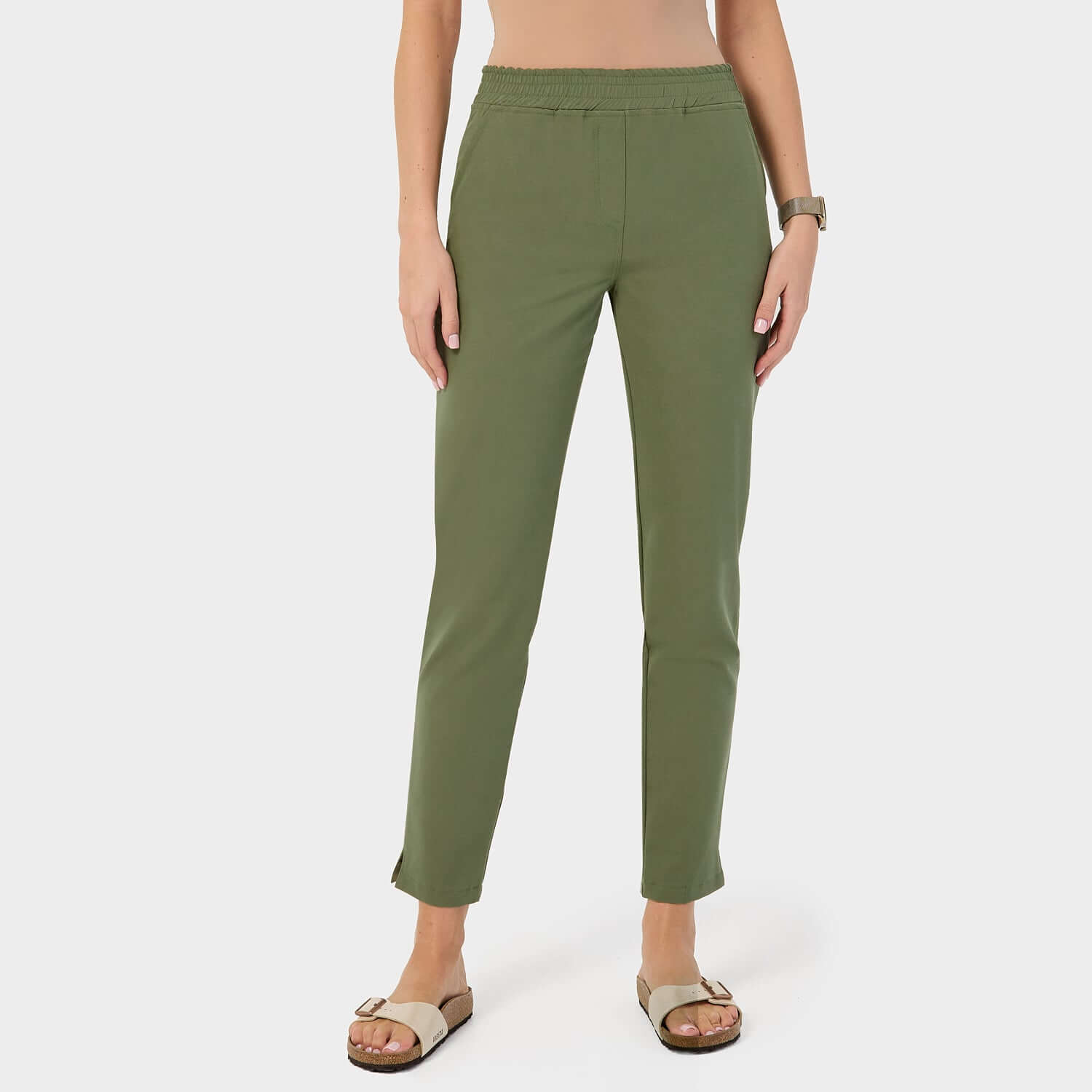 Damen Schlupfhose - OLIVE