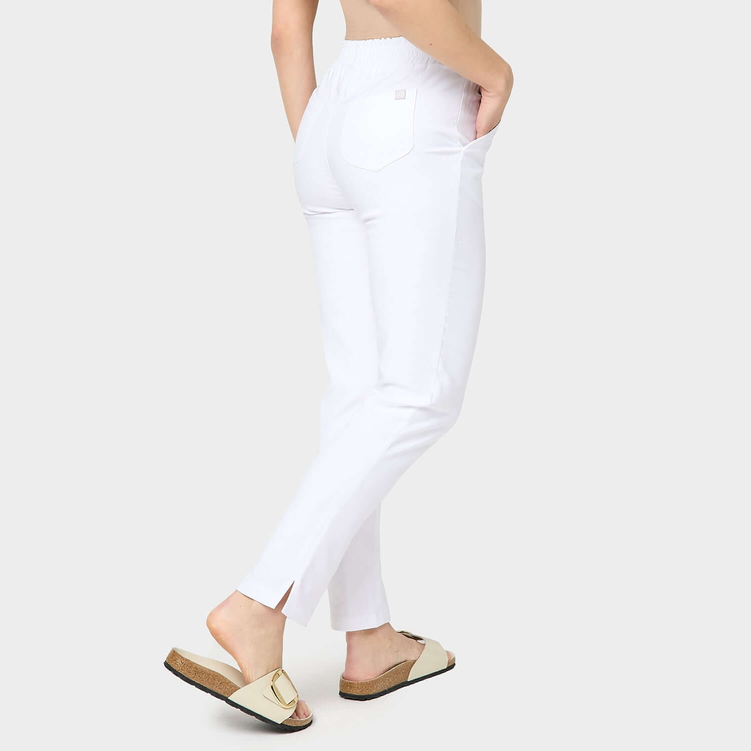 Weite Damen Schlupfhose - WHITE