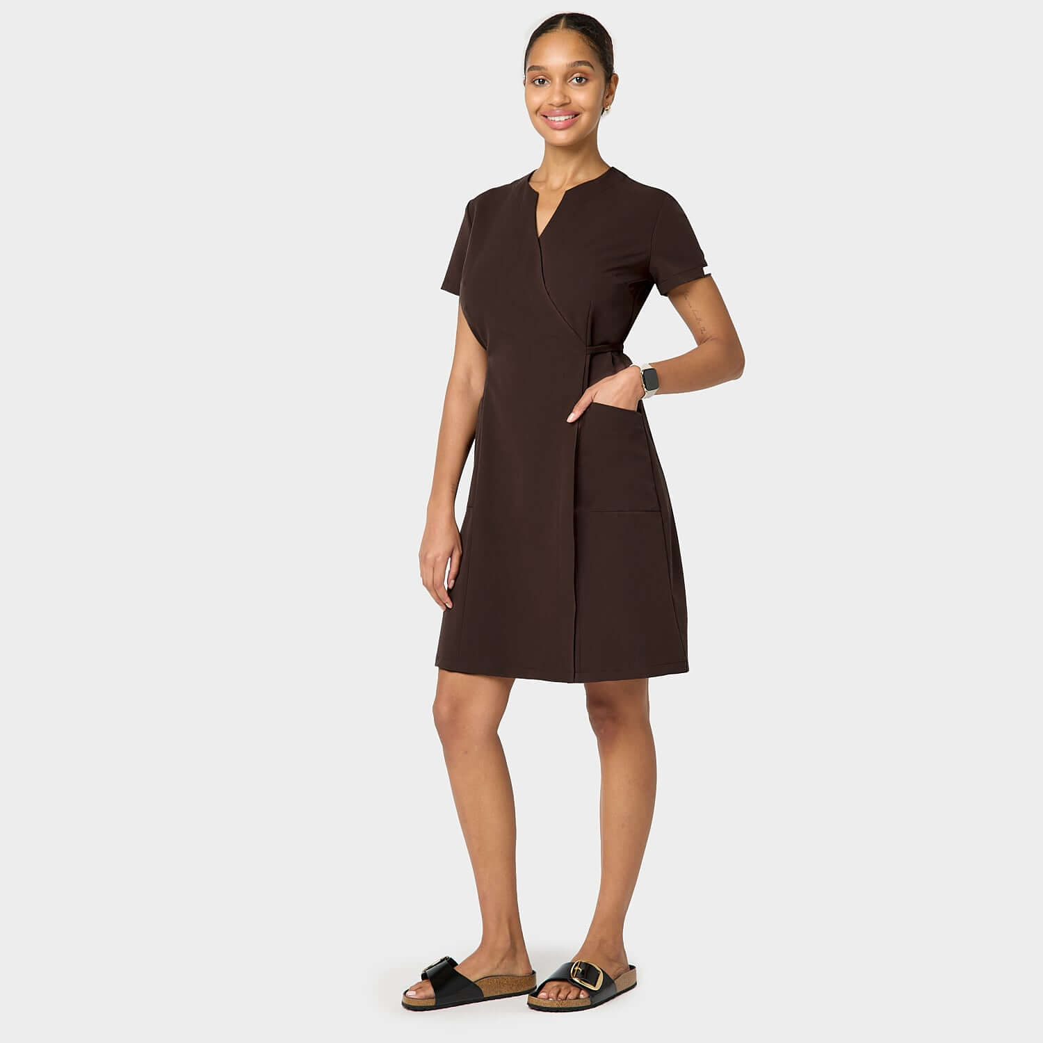 KATE Medical Dress - DARK CHOCOLATE