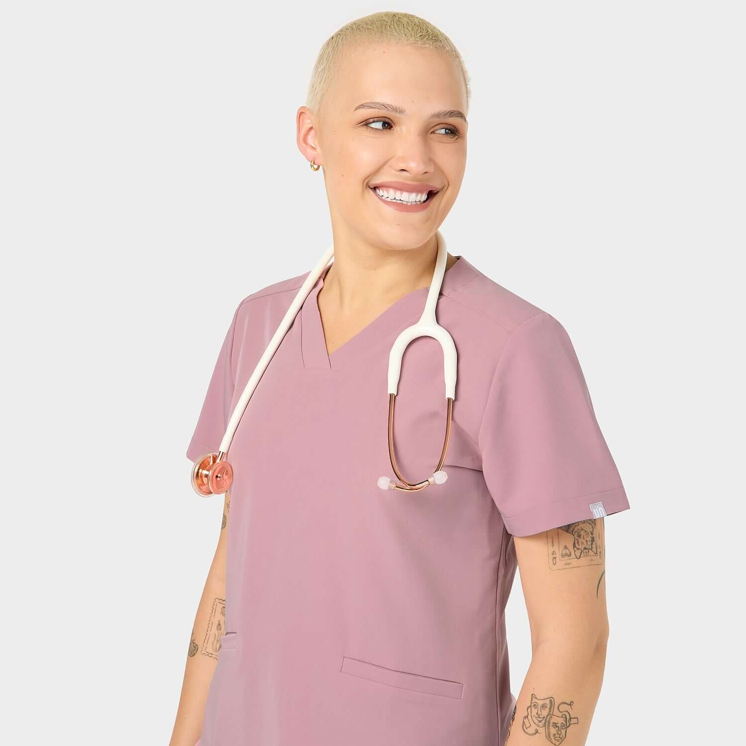 Bluza medyczna EMILY scrubs - BLOSSOM PINK