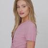 SOPHIA tied medical apron - BLOSSOM PINK
