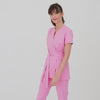 SOPHIA tied medical apron - CANDY PINK 